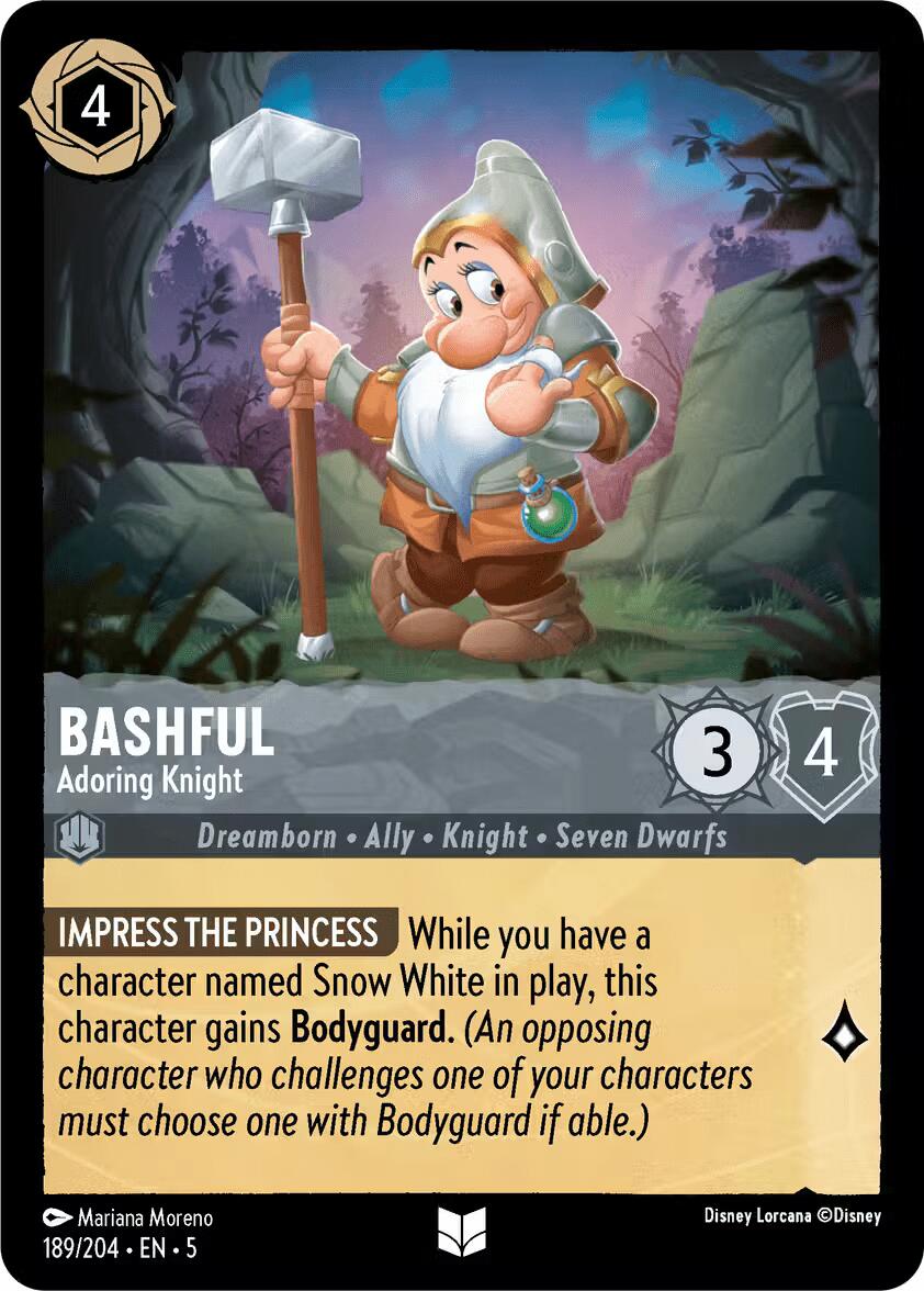 Bashful - Adoring Knight (189/204) [Shimmering Skies] | Cards and Coasters CA