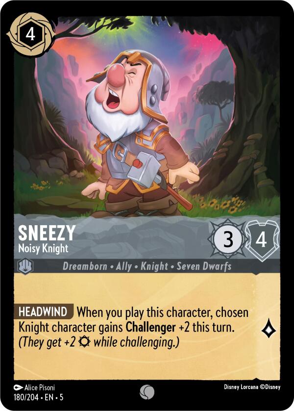 Sneezy - Noisy Knight (180/204) [Shimmering Skies] | Cards and Coasters CA