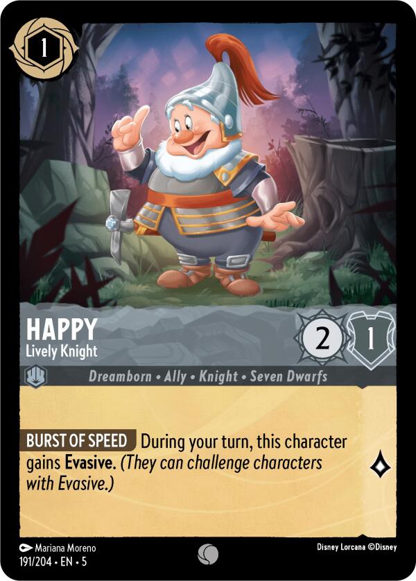 Happy - Lively Knight (191/204) [Shimmering Skies] | Cards and Coasters CA