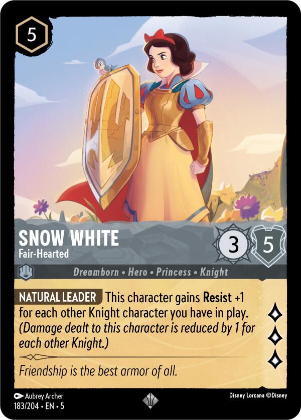 Snow White - Fair-Hearted (183/204) [Shimmering Skies] | Cards and Coasters CA