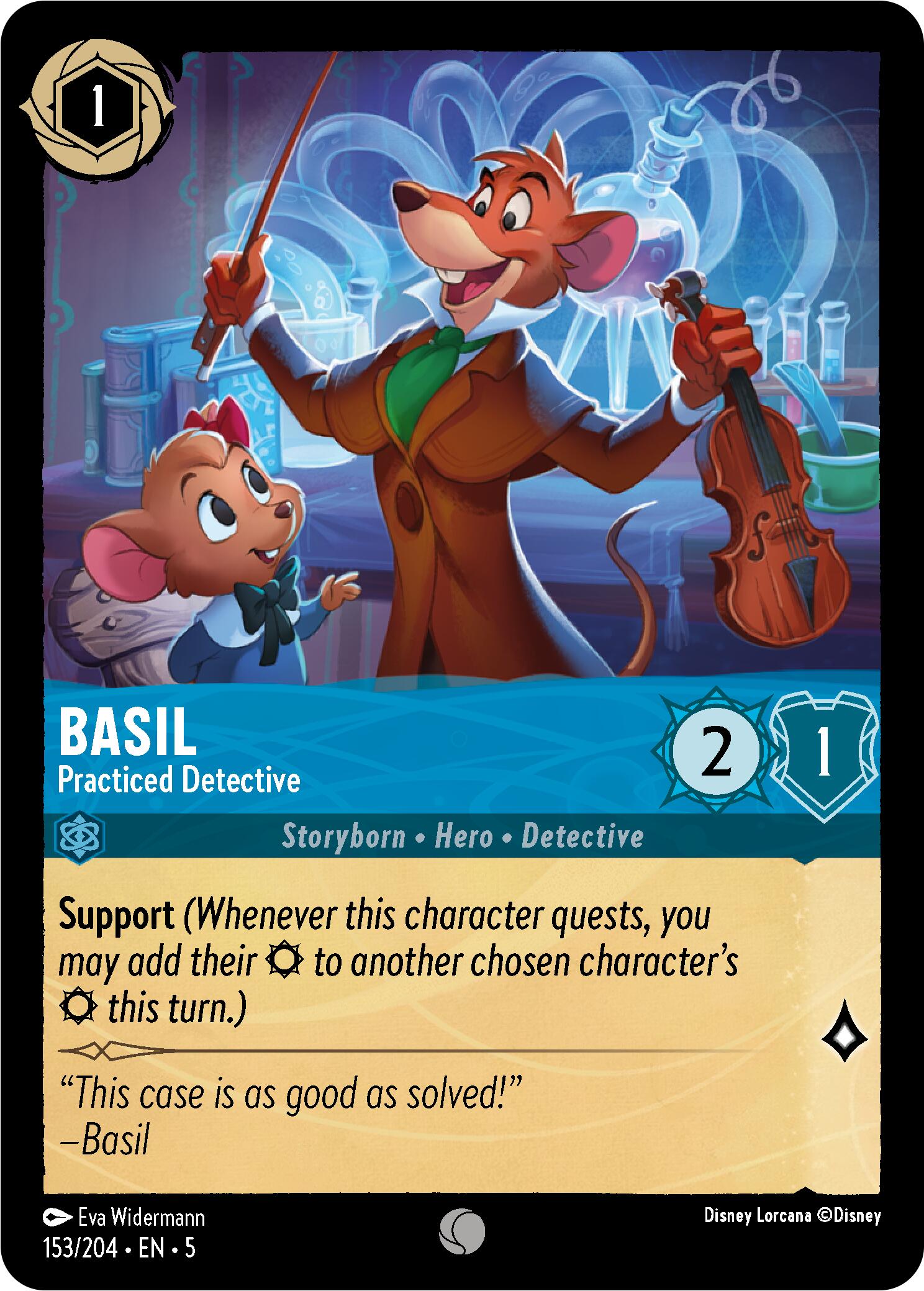 Basil - Practiced Detective (153/204) [Shimmering Skies] | Cards and Coasters CA