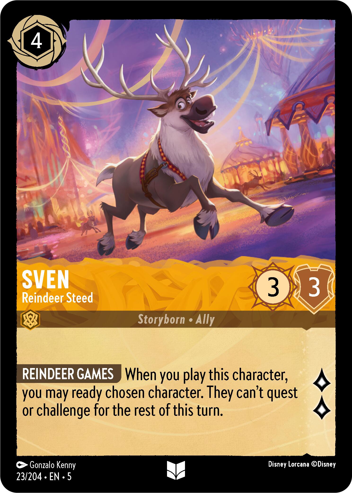 Sven - Reindeer Steed (23/204) [Shimmering Skies] | Cards and Coasters CA