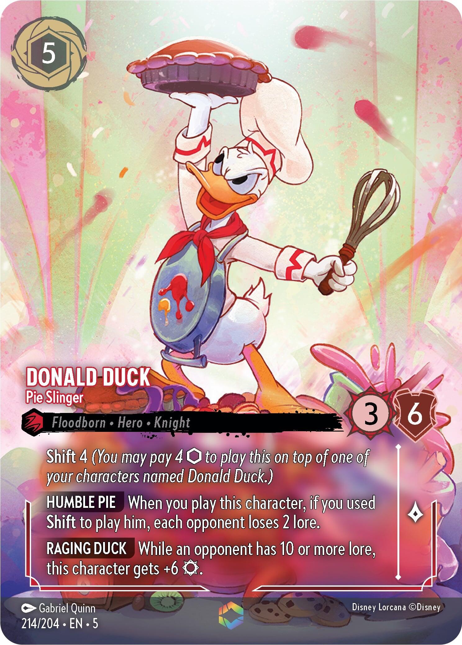 Donald Duck - Pie Slinger (Enchanted) (214/204) [Shimmering Skies] | Cards and Coasters CA