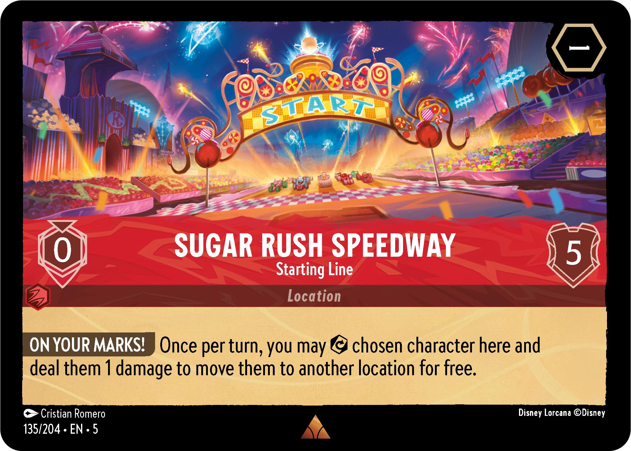 Sugar Rush Speedway - Starting Line (135/204) [Shimmering Skies] | Cards and Coasters CA