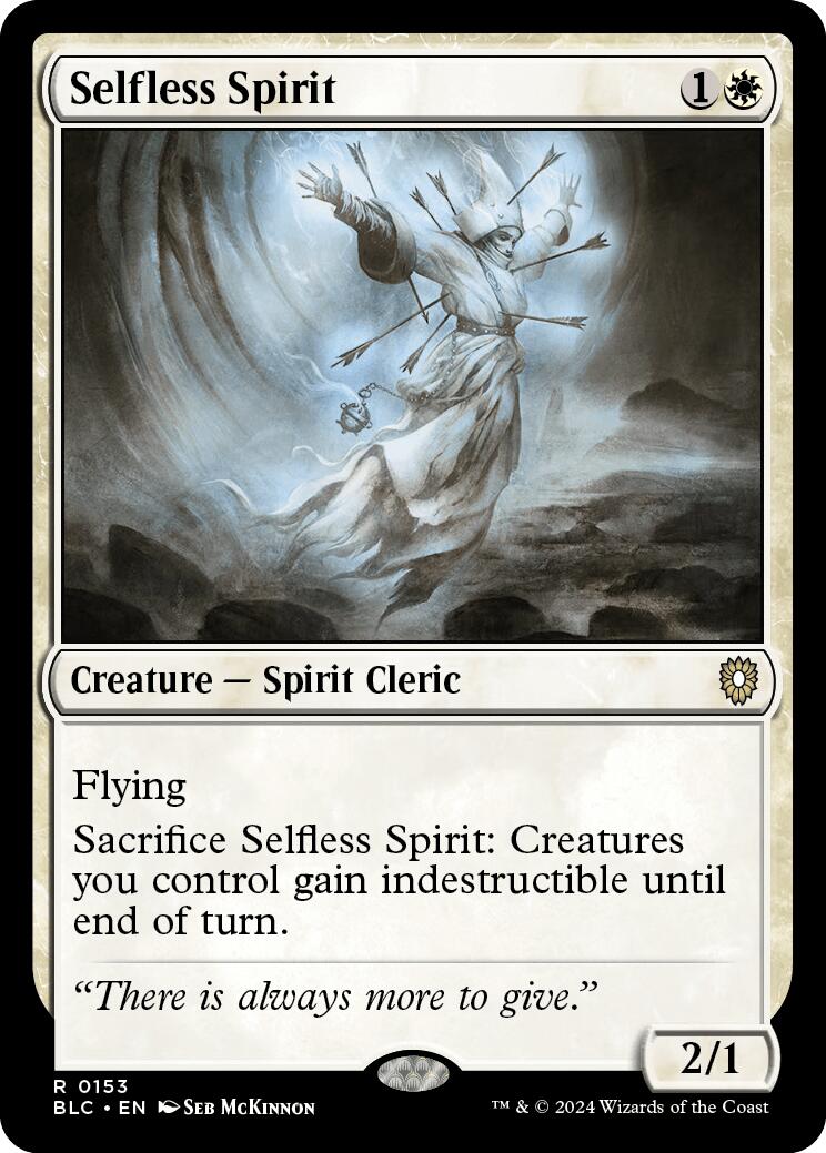 Selfless Spirit [Bloomburrow Commander] | Cards and Coasters CA