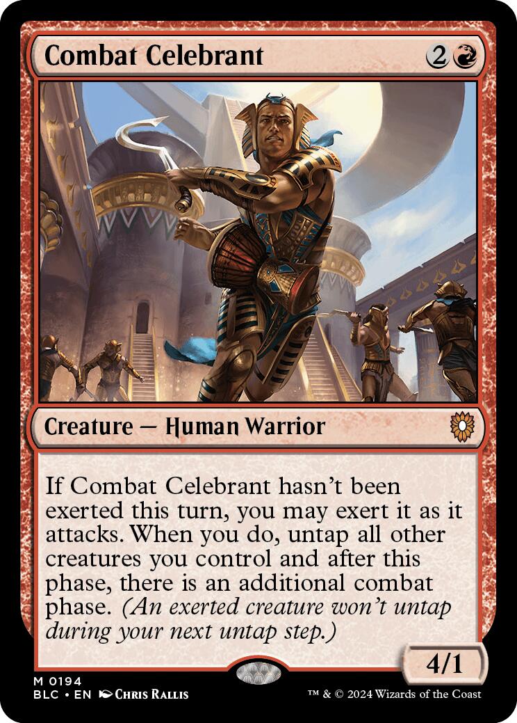 Combat Celebrant [Bloomburrow Commander] | Cards and Coasters CA