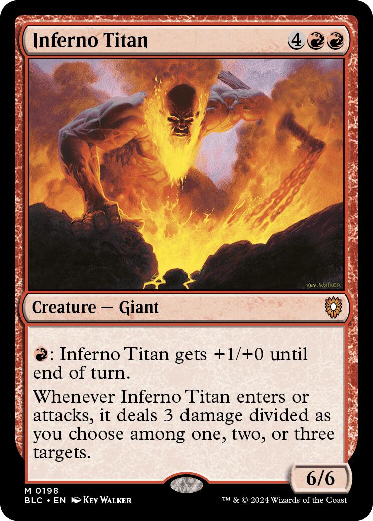 Inferno Titan [Bloomburrow Commander] | Cards and Coasters CA