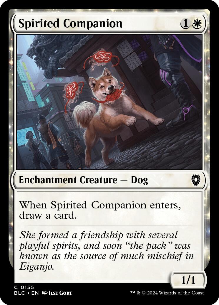 Spirited Companion [Bloomburrow Commander] | Cards and Coasters CA