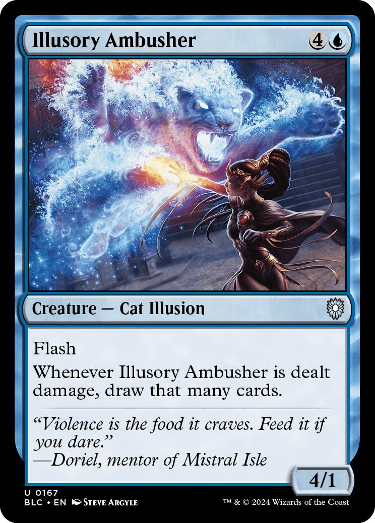 Illusory Ambusher [Bloomburrow Commander] | Cards and Coasters CA