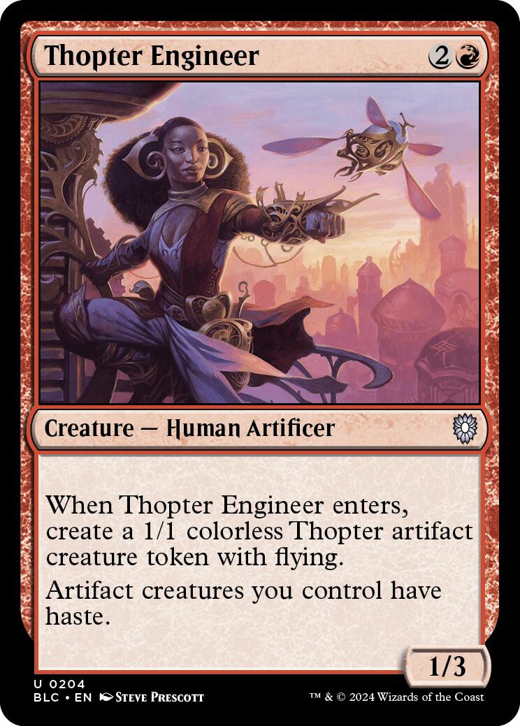 Thopter Engineer [Bloomburrow Commander] | Cards and Coasters CA