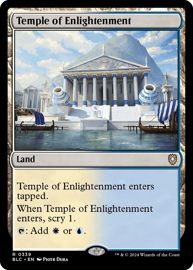 Temple of Enlightenment [Bloomburrow Commander] | Cards and Coasters CA