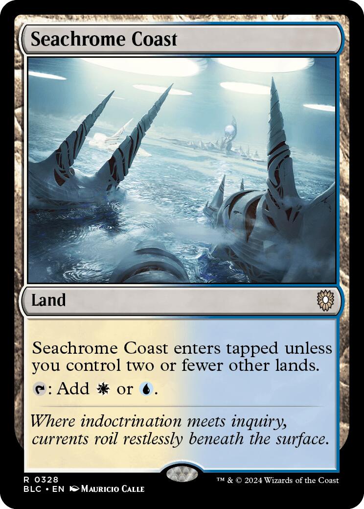 Seachrome Coast [Bloomburrow Commander] | Cards and Coasters CA