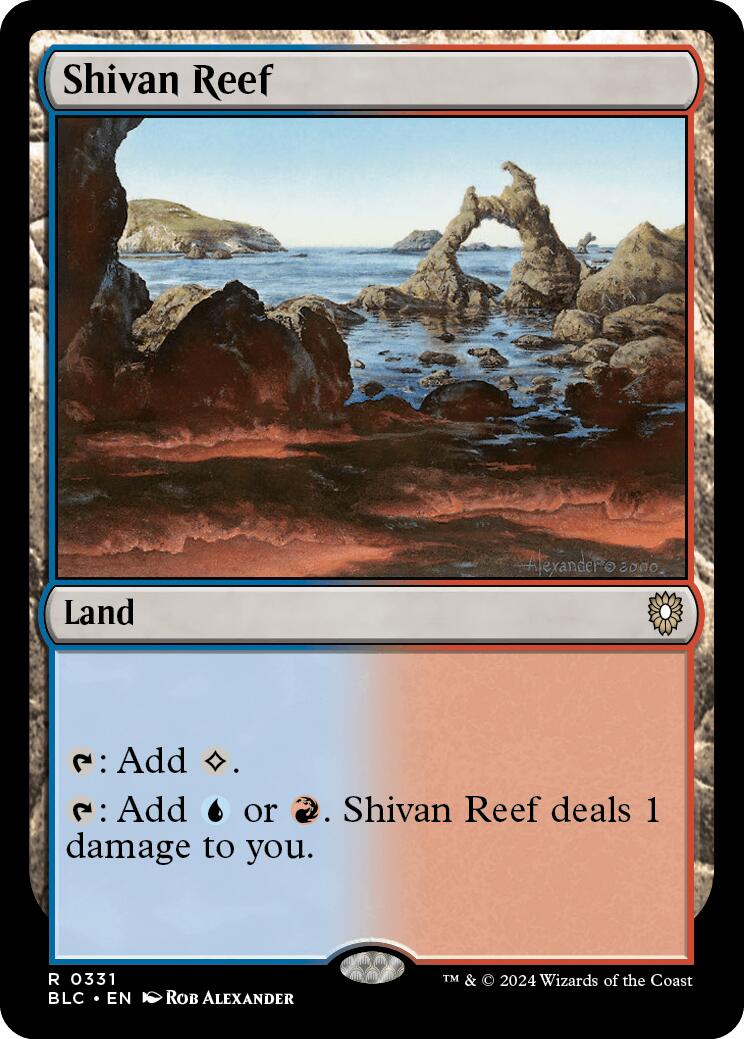 Shivan Reef [Bloomburrow Commander] | Cards and Coasters CA