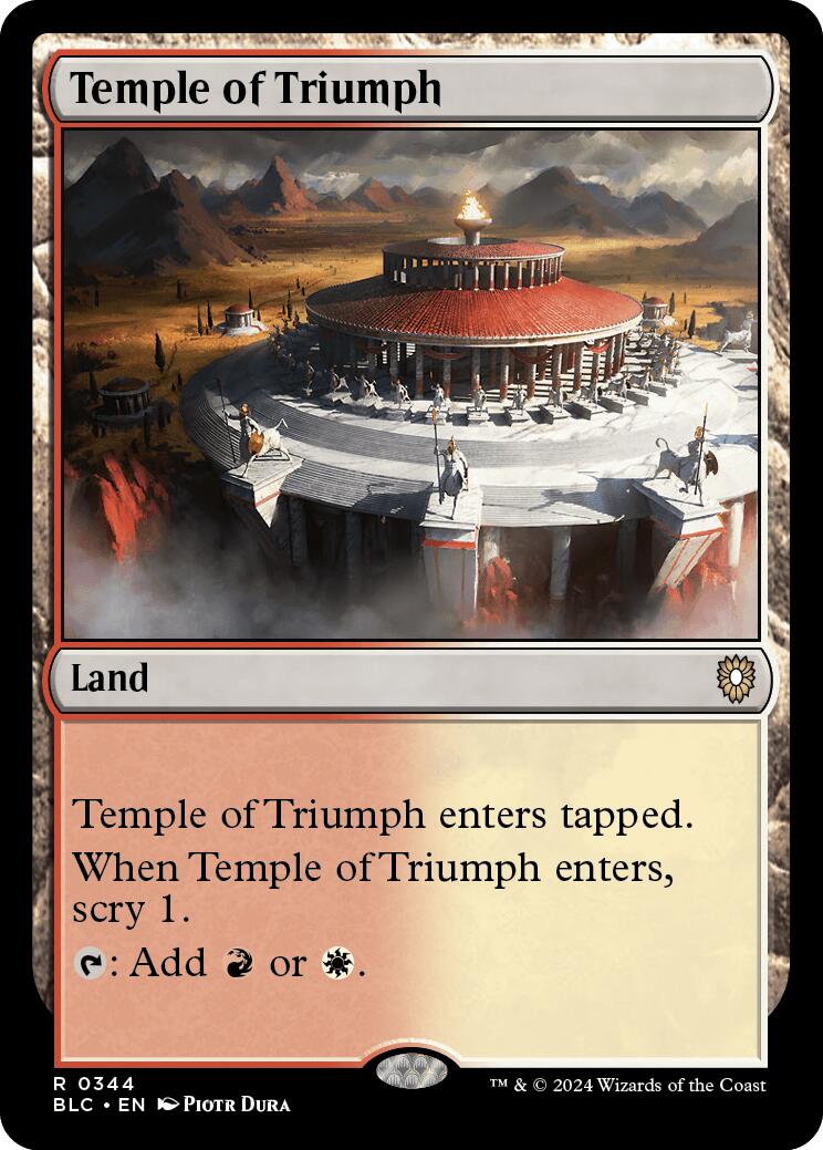 Temple of Triumph [Bloomburrow Commander] | Cards and Coasters CA