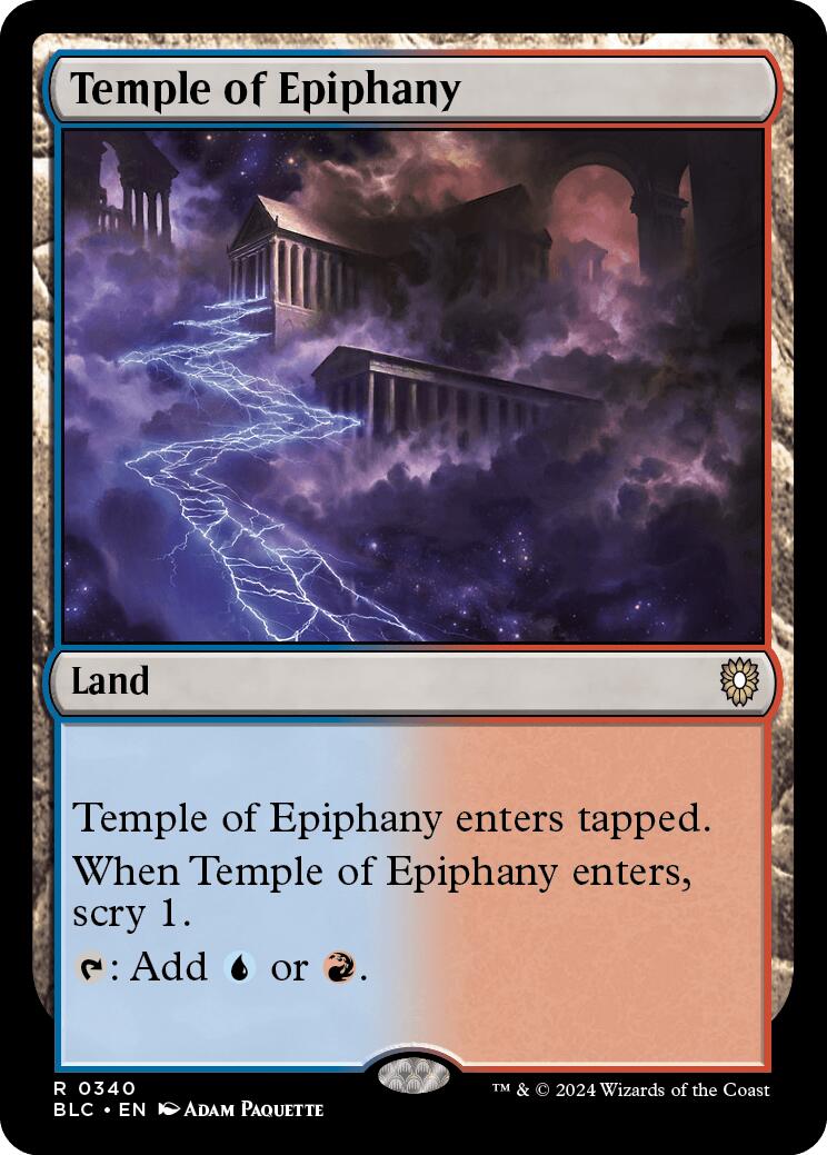 Temple of Epiphany [Bloomburrow Commander] | Cards and Coasters CA