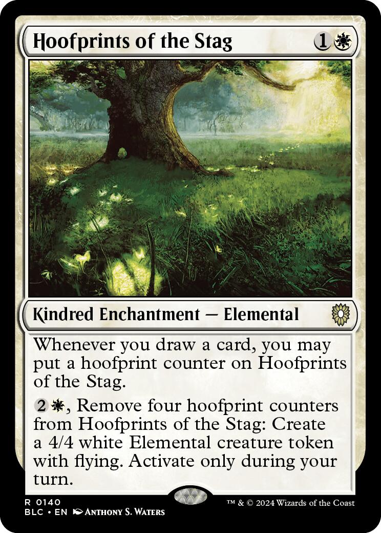 Hoofprints of the Stag [Bloomburrow Commander] | Cards and Coasters CA