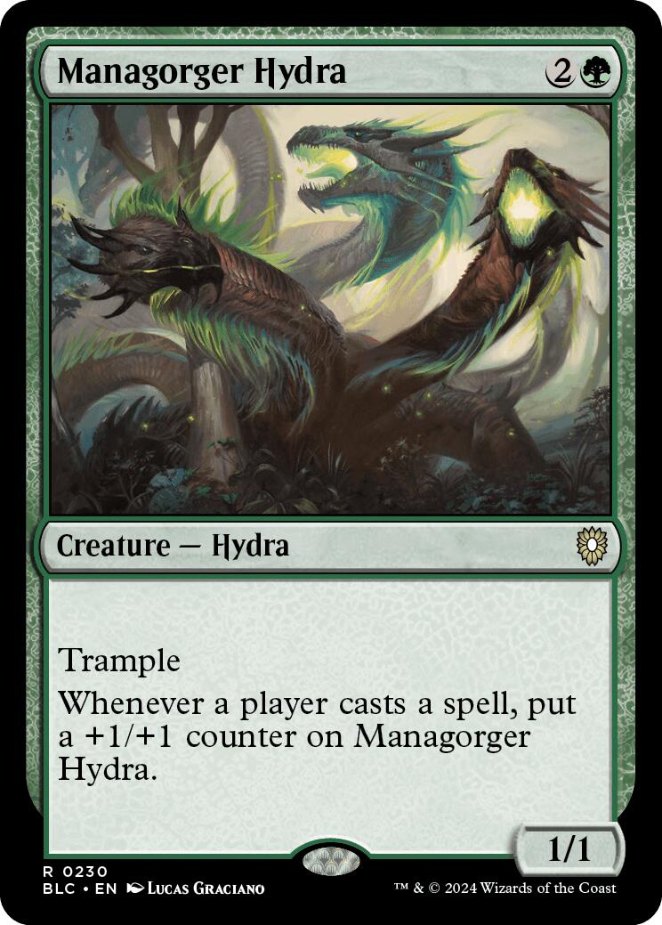 Managorger Hydra [Bloomburrow Commander] | Cards and Coasters CA