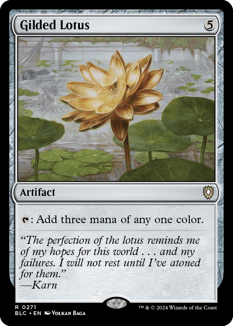 Gilded Lotus [Bloomburrow Commander] | Cards and Coasters CA