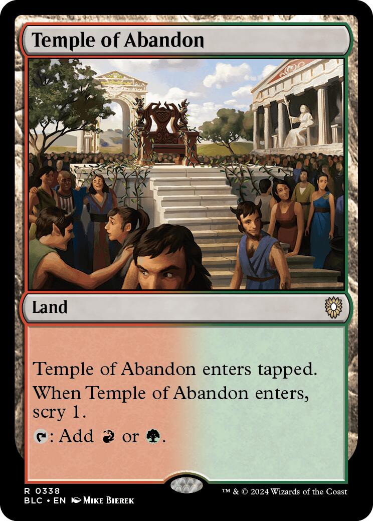 Temple of Abandon [Bloomburrow Commander] | Cards and Coasters CA