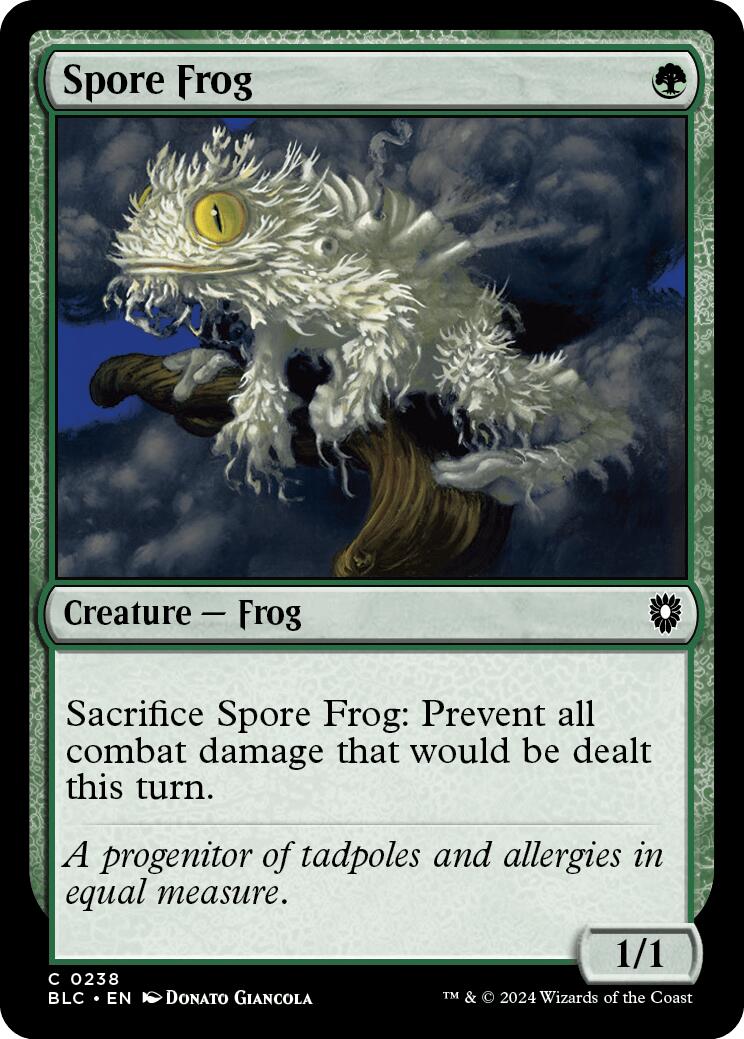 Spore Frog [Bloomburrow Commander] | Cards and Coasters CA