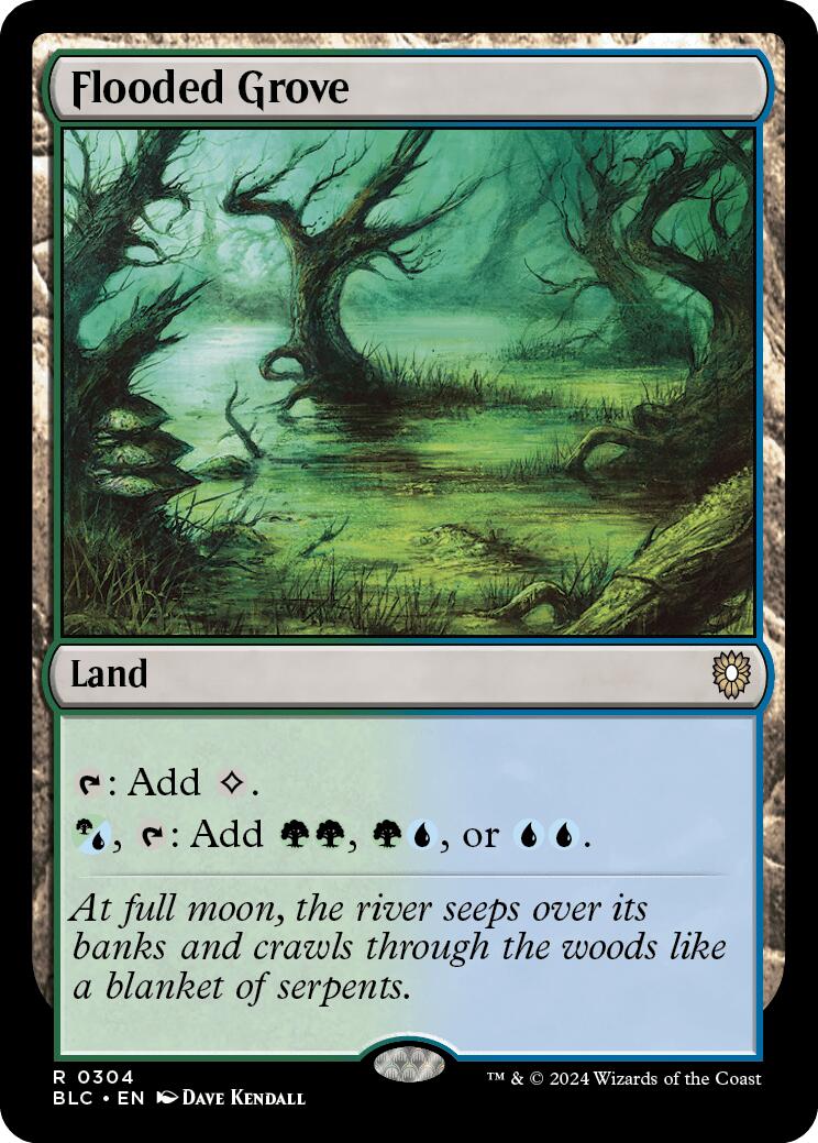 Flooded Grove [Bloomburrow Commander] | Cards and Coasters CA