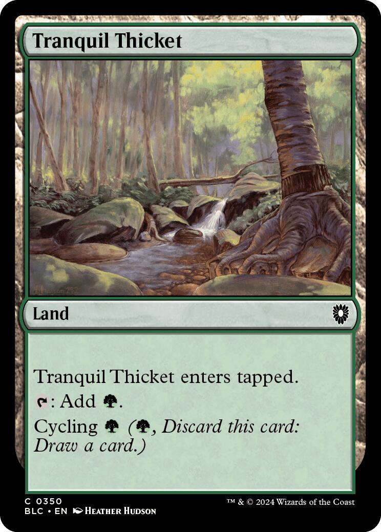 Tranquil Thicket [Bloomburrow Commander] | Cards and Coasters CA