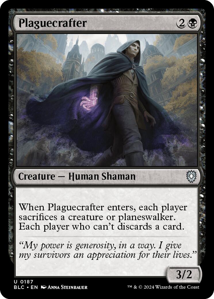 Plaguecrafter [Bloomburrow Commander] | Cards and Coasters CA