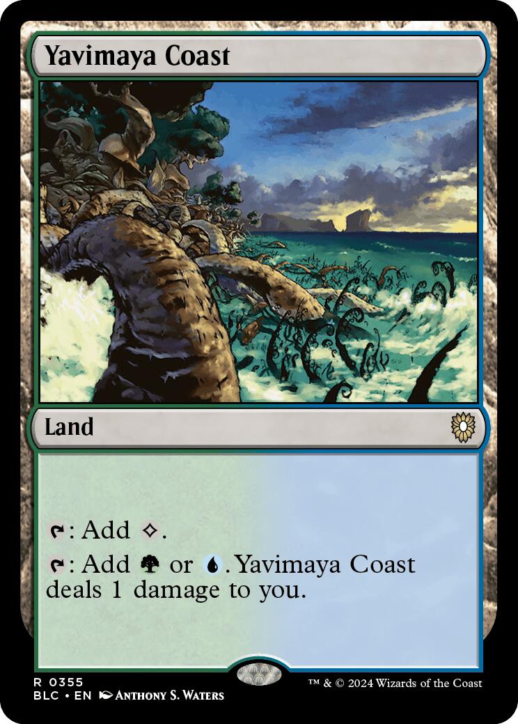 Yavimaya Coast [Bloomburrow Commander] | Cards and Coasters CA