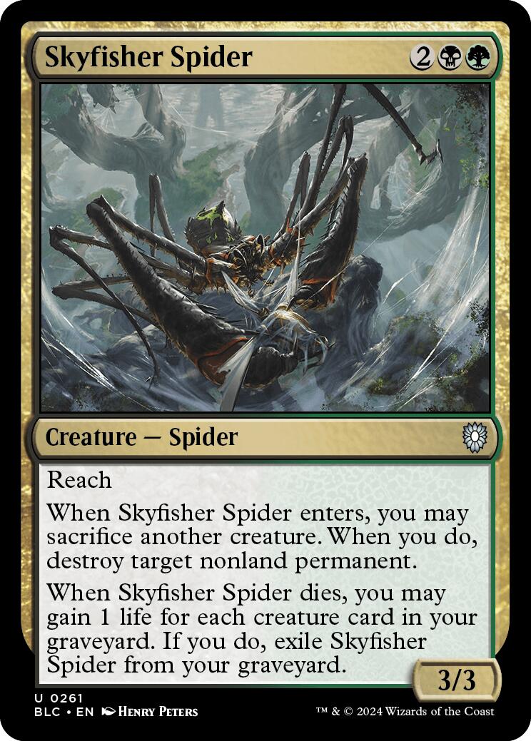 Skyfisher Spider [Bloomburrow Commander] | Cards and Coasters CA