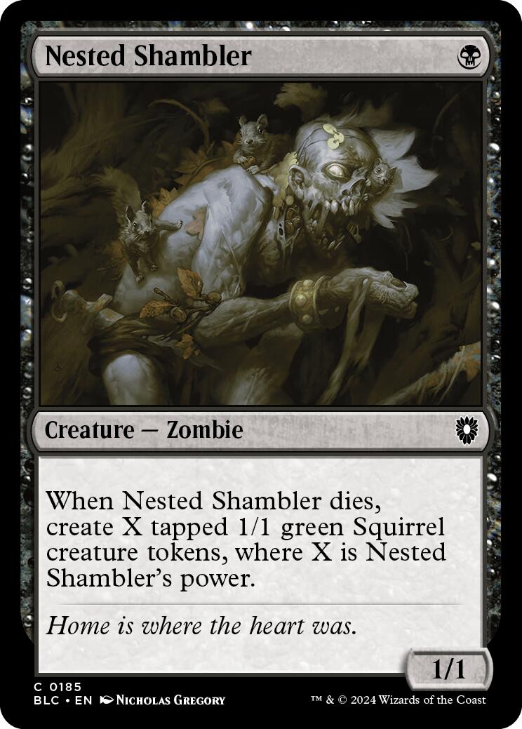 Nested Shambler [Bloomburrow Commander] | Cards and Coasters CA