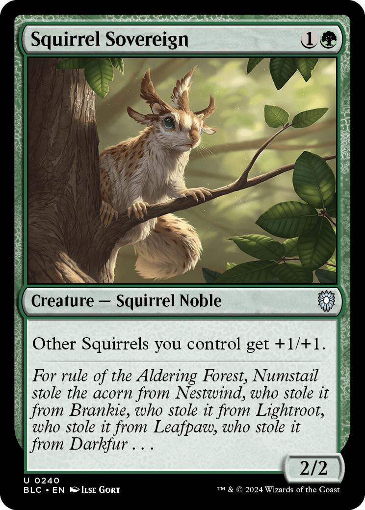 Squirrel Sovereign [Bloomburrow Commander] | Cards and Coasters CA