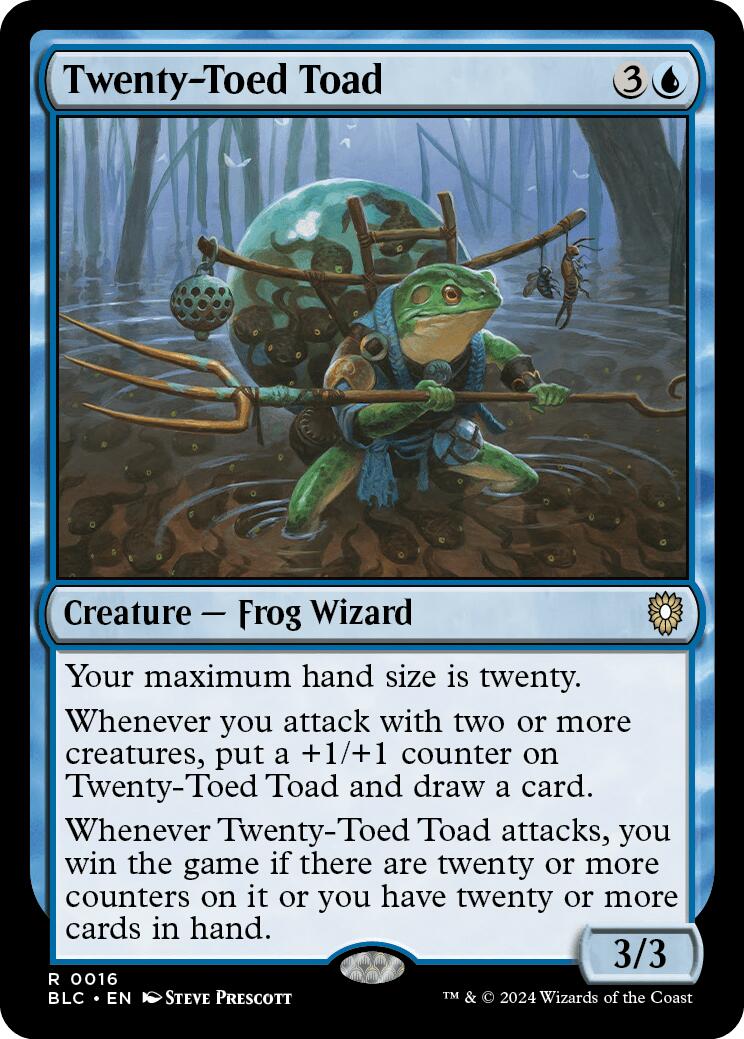 Twenty-Toed Toad [Bloomburrow Commander] | Cards and Coasters CA