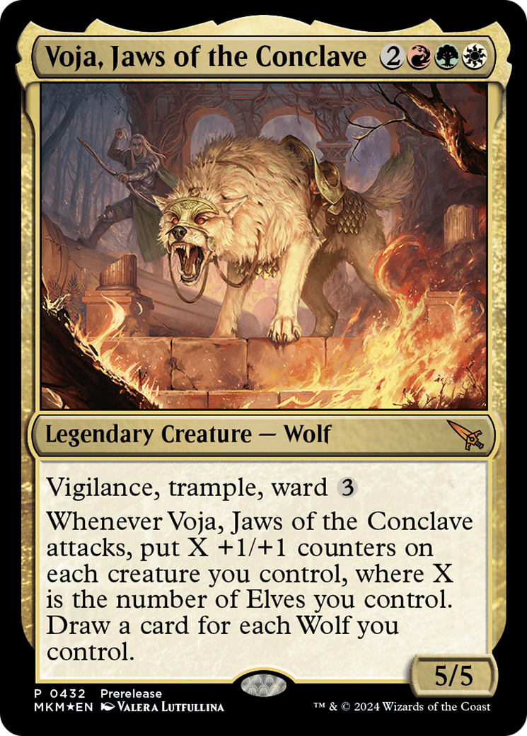 Voja, Jaws of the Conclave [Murders at Karlov Manor Prerelease Promos] | Cards and Coasters CA