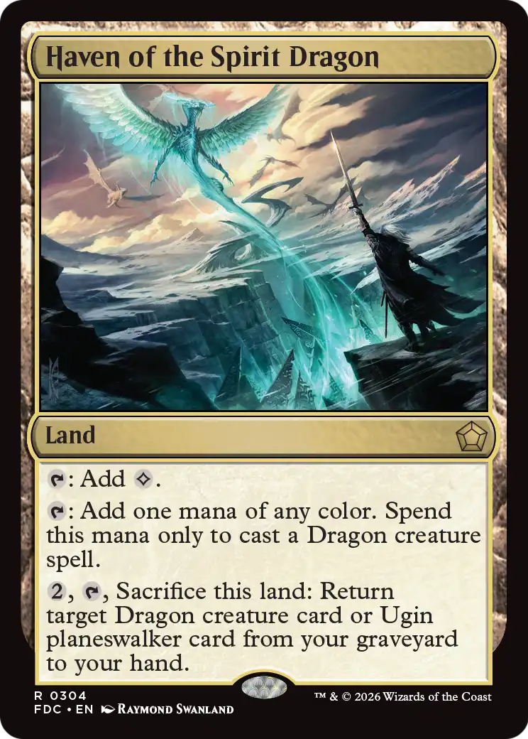 Haven of the Spirit Dragon [Foundations Commander] | Cards and Coasters CA
