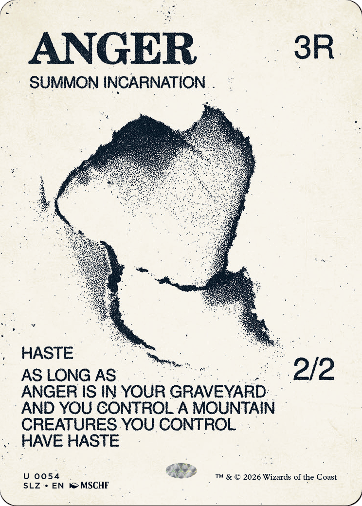 Anger (0054) [Secret Lair x MSCHF: The Zeta Set] | Cards and Coasters CA