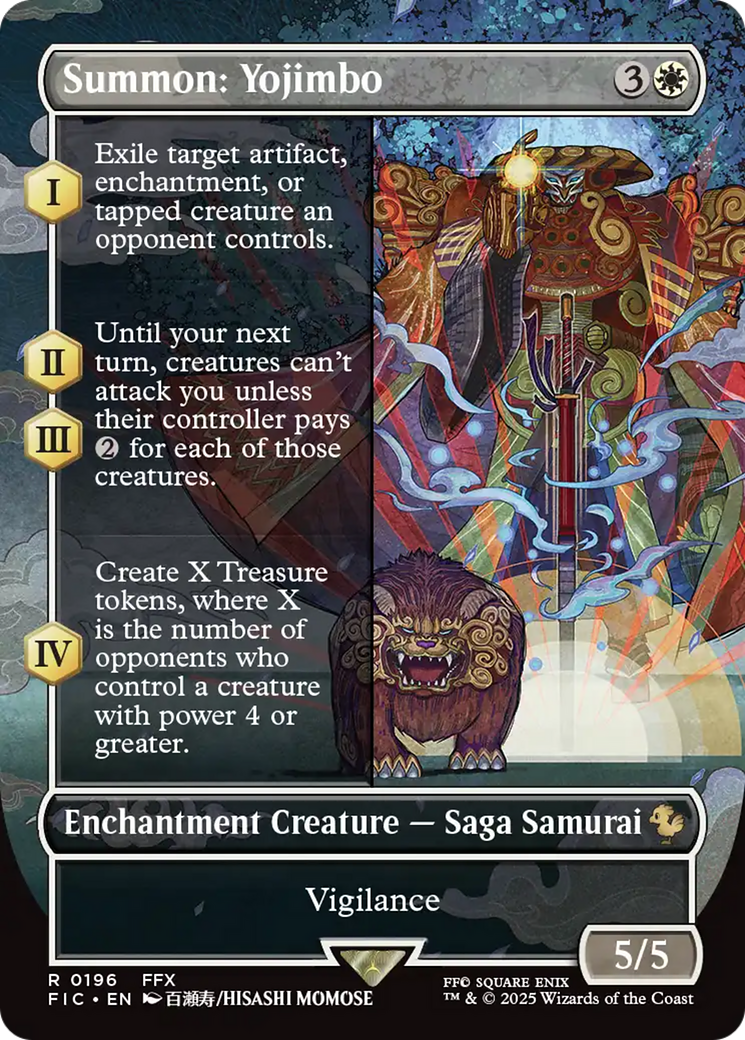Summon: Yojimbo (Borderless) [FINAL FANTASY Commander] | Cards and Coasters CA