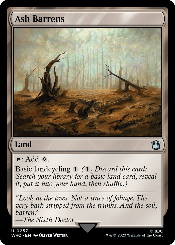 Ash Barrens [Doctor Who] | Cards and Coasters CA