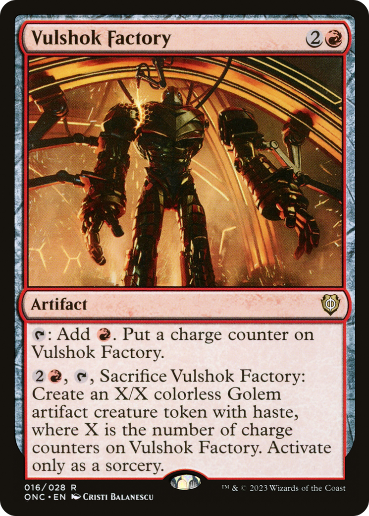 Vulshok Factory [Phyrexia: All Will Be One Commander] | Cards and Coasters CA