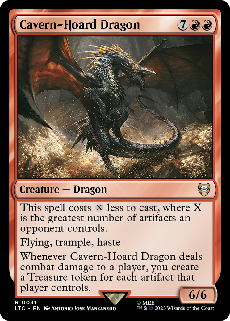 Cavern-Hoard Dragon [The Lord of the Rings: Tales of Middle-Earth Commander] | Cards and Coasters CA