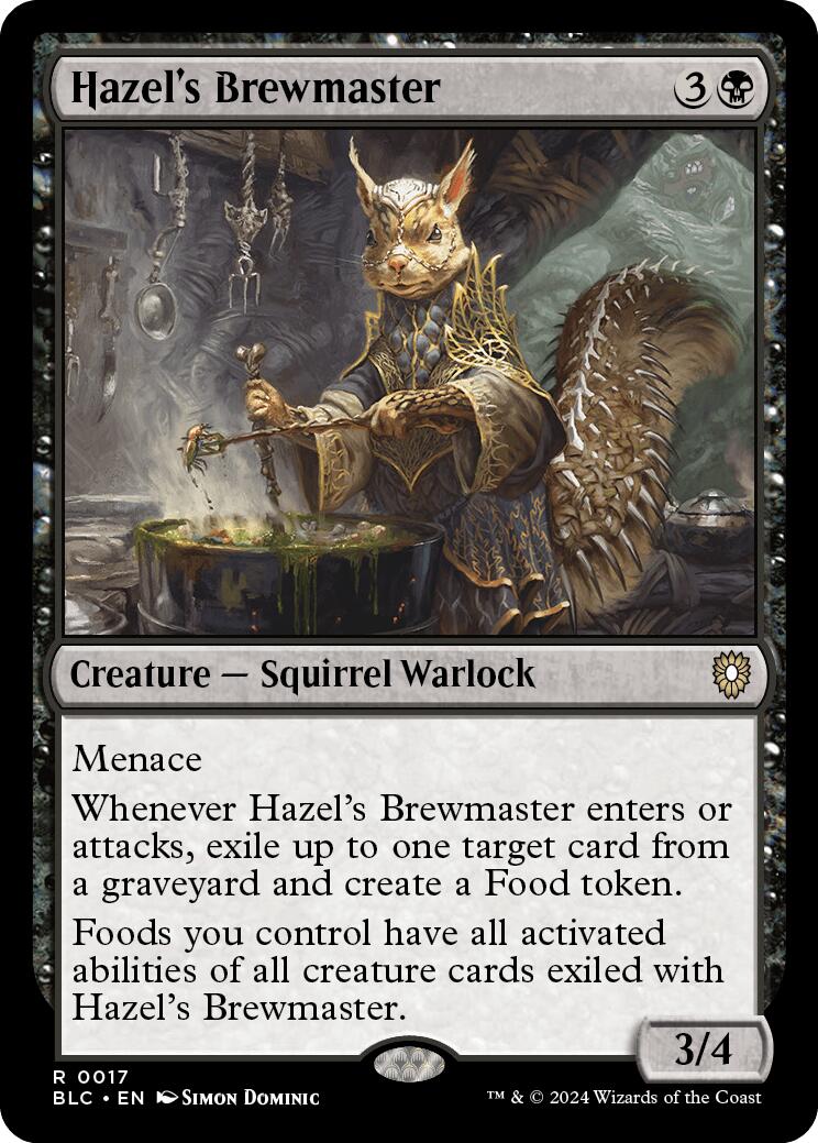 Hazel's Brewmaster [Bloomburrow Commander] | Cards and Coasters CA