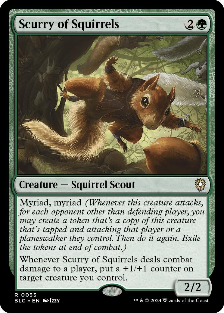 Scurry of Squirrels [Bloomburrow Commander] | Cards and Coasters CA