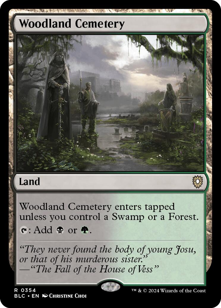 Woodland Cemetery [Bloomburrow Commander] | Cards and Coasters CA