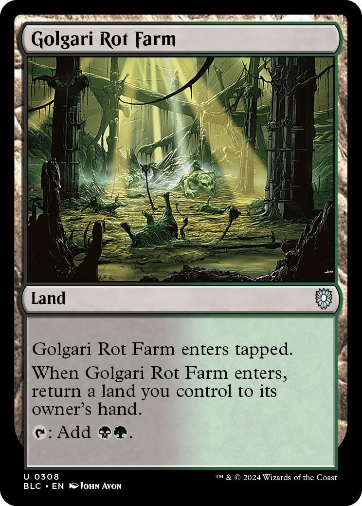 Golgari Rot Farm [Bloomburrow Commander] | Cards and Coasters CA