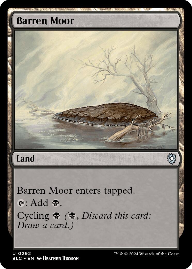 Barren Moor [Bloomburrow Commander] | Cards and Coasters CA