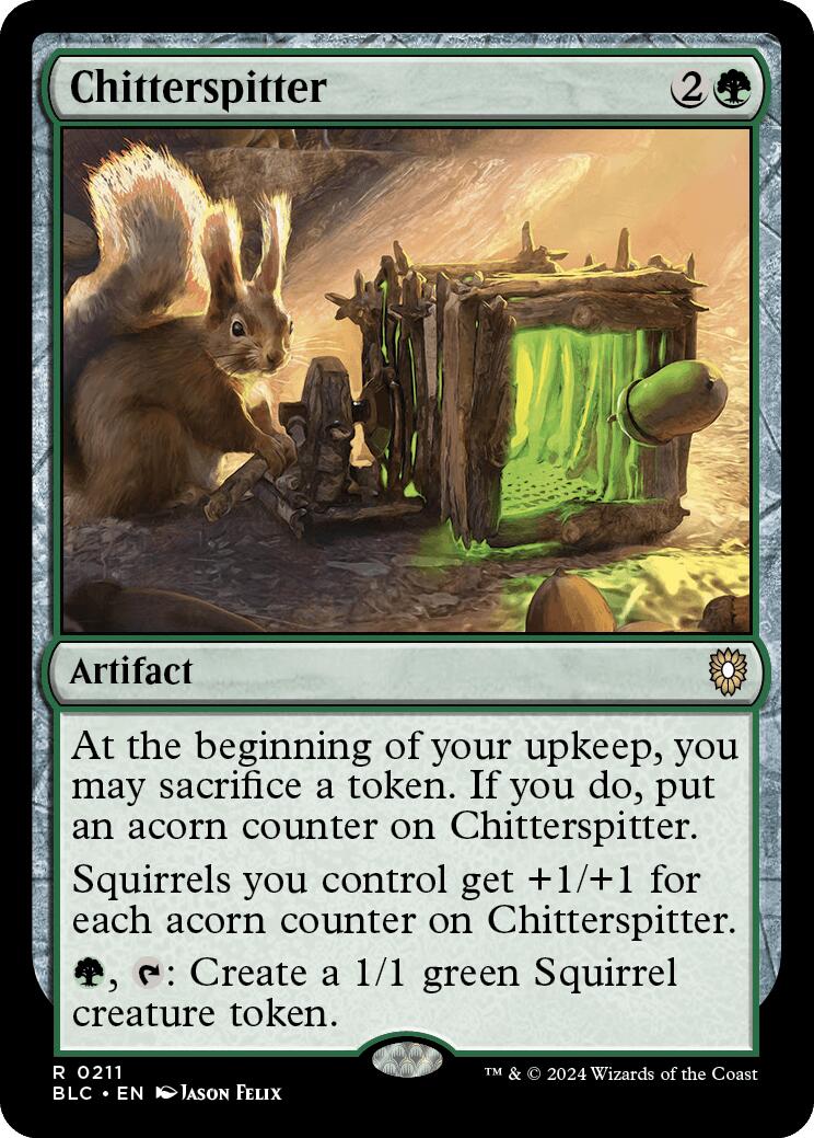 Chitterspitter [Bloomburrow Commander] | Cards and Coasters CA