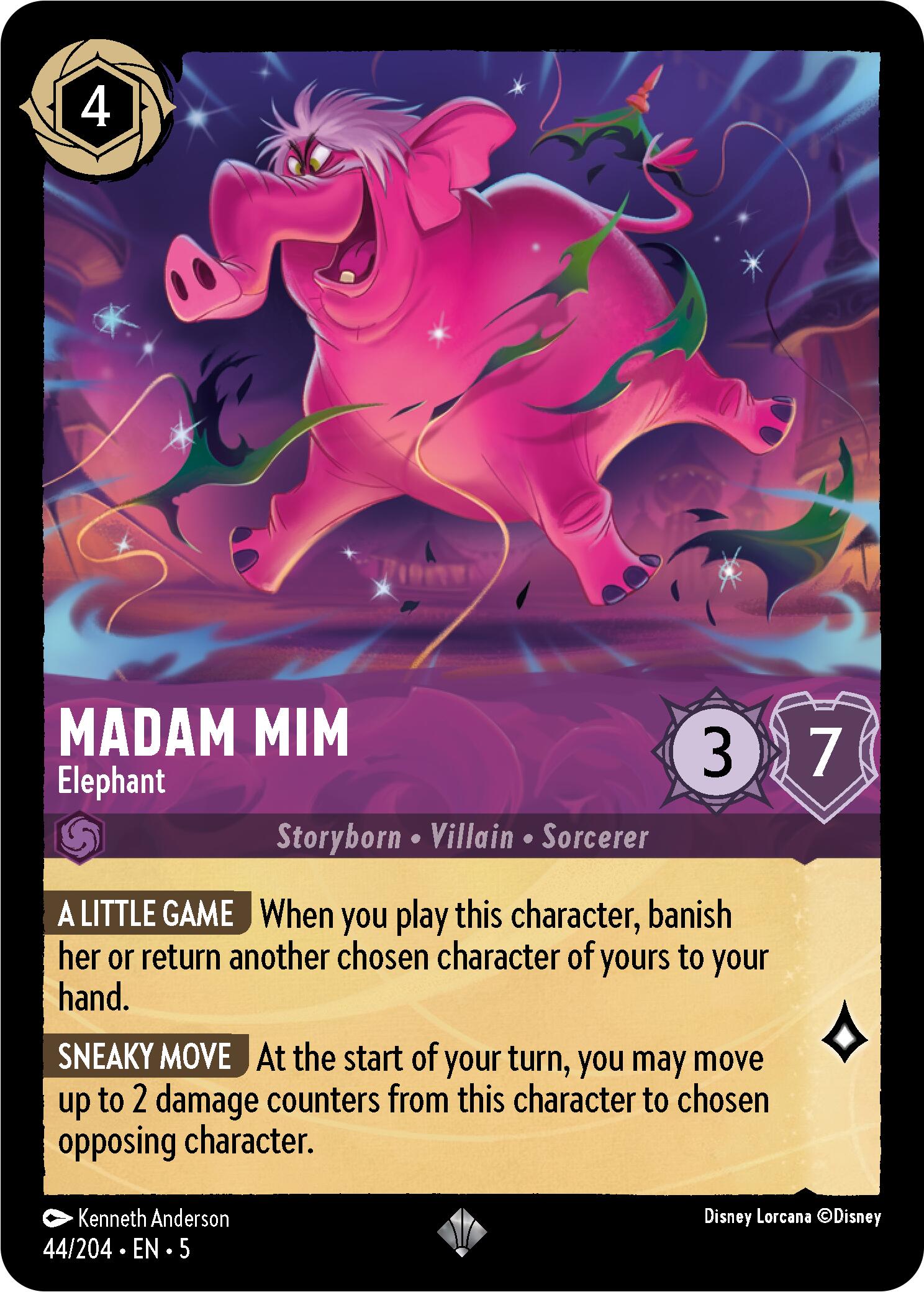 Madam Mim - Elephant (44/204) [Shimmering Skies] | Cards and Coasters CA