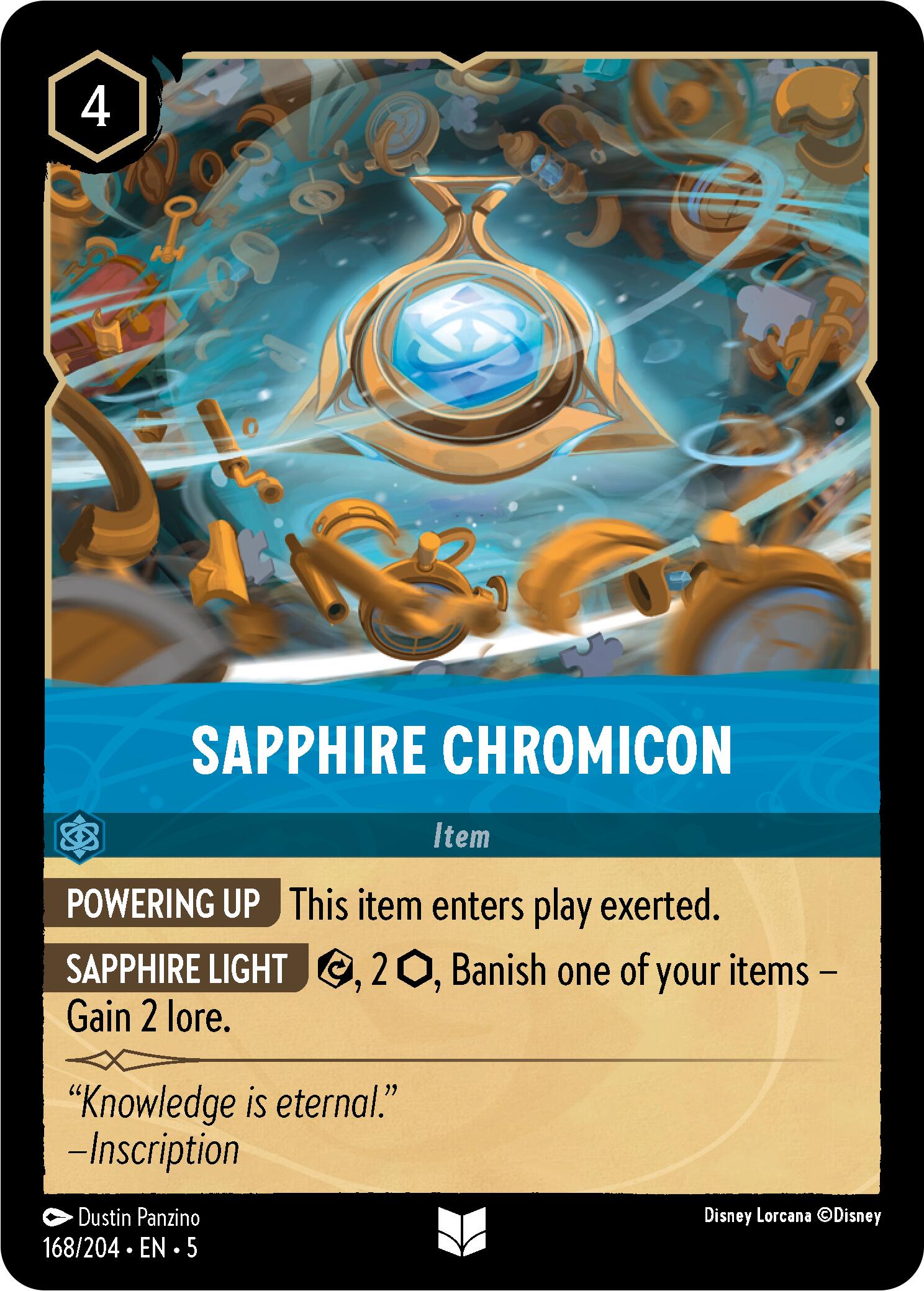 Sapphire Chromicon (168/204) [Shimmering Skies] | Cards and Coasters CA