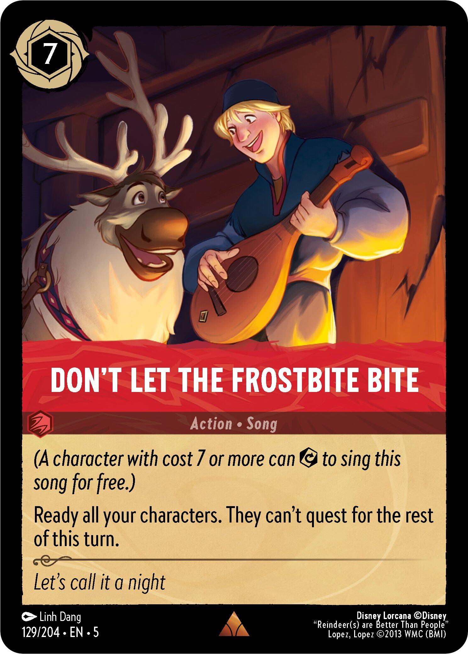 Don't Let the Frostbite Bite (129/204) [Shimmering Skies] | Cards and Coasters CA