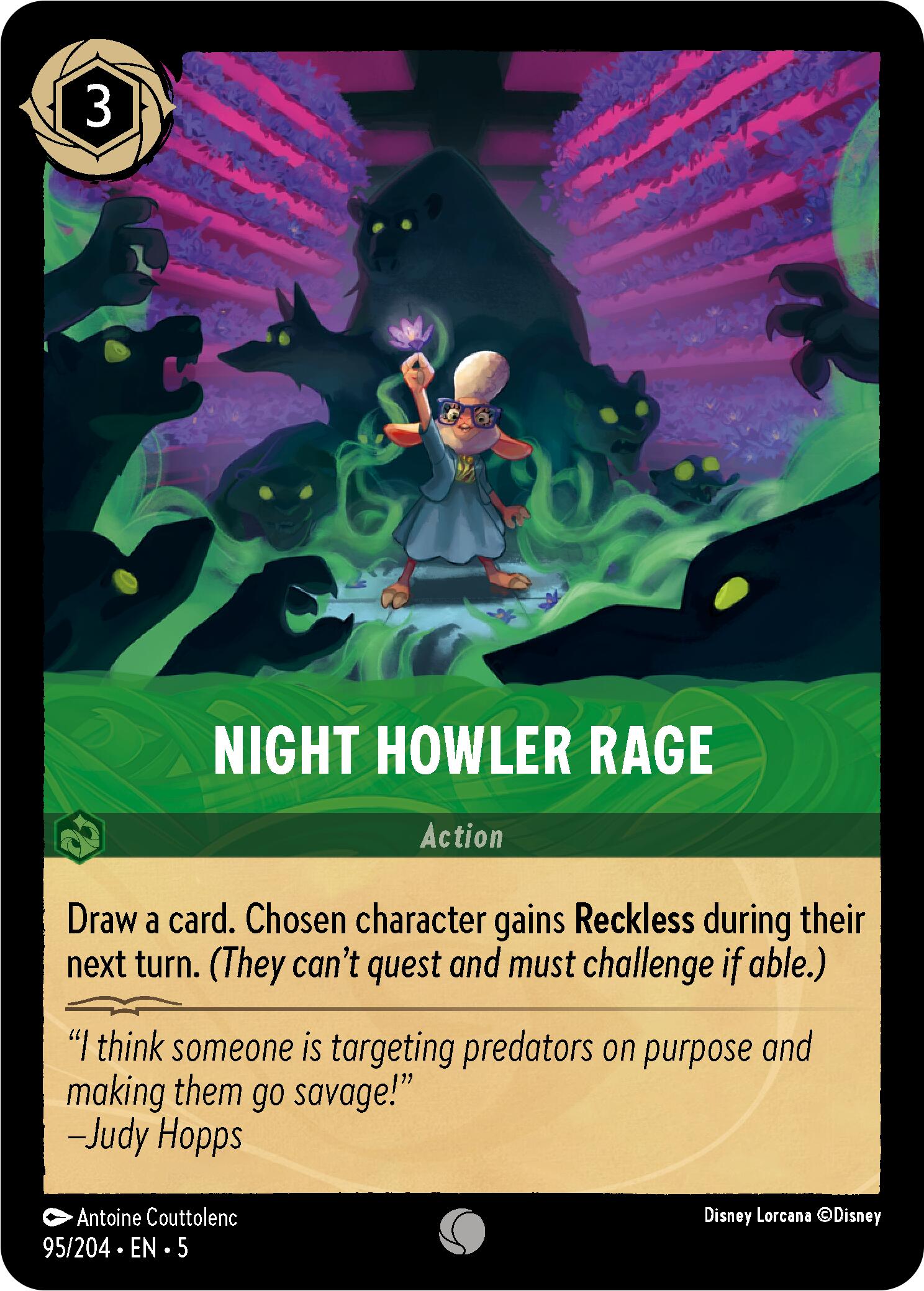 Night Howler Rage (95/204) [Shimmering Skies] | Cards and Coasters CA