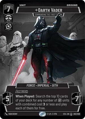 Darth Vader - Commanding the First Legion (002/006) (2024 Convention Exclusive) (002/006) [Miscellaneous] | Cards and Coasters CA